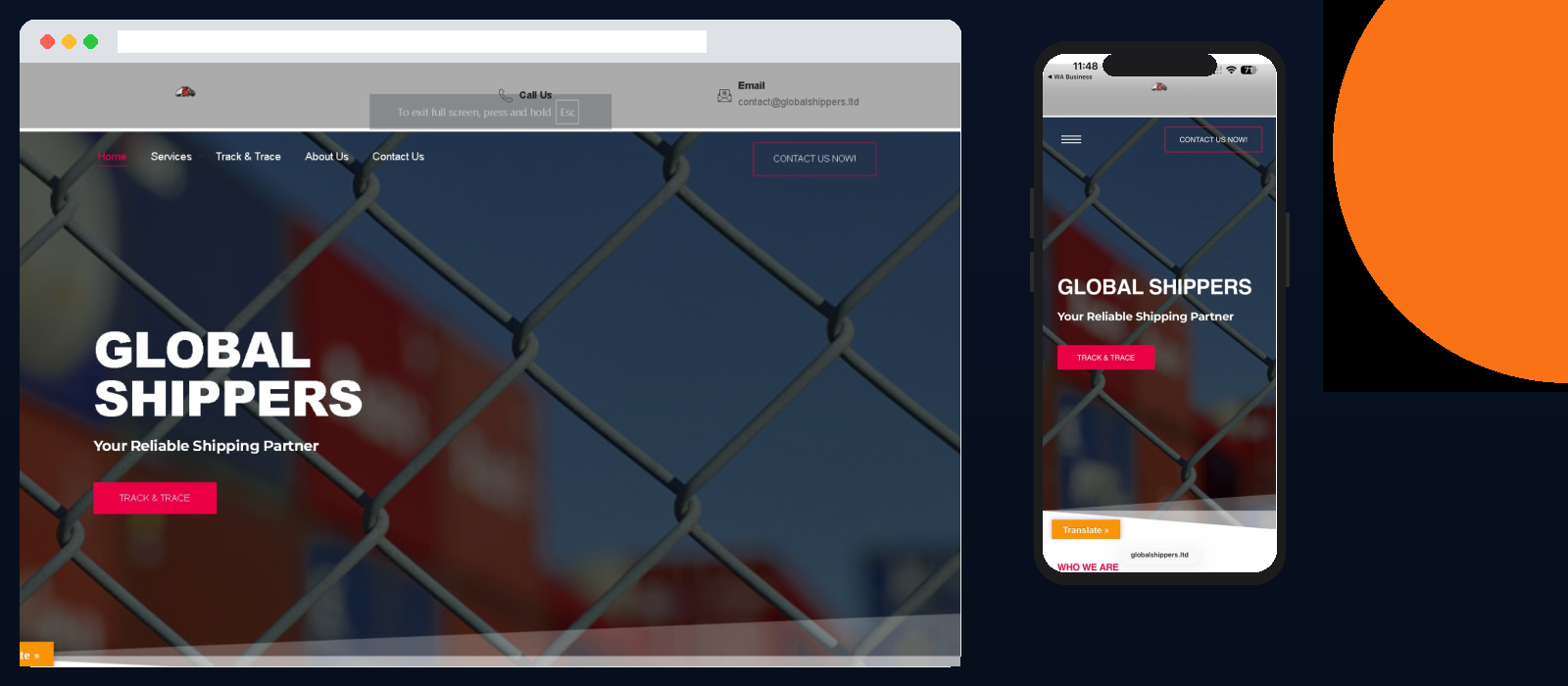 FastTrack Courier Platform – Delivery Service Website by Larry Technologies