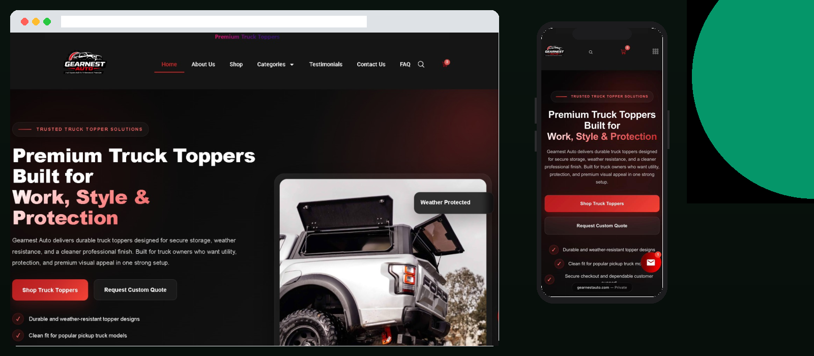 Gearnest Auto – Business Website Website by Larry Technologies