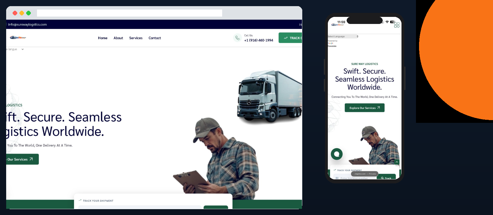 SwiftDrop Delivery App Site – Delivery Service Website by Larry Technologies